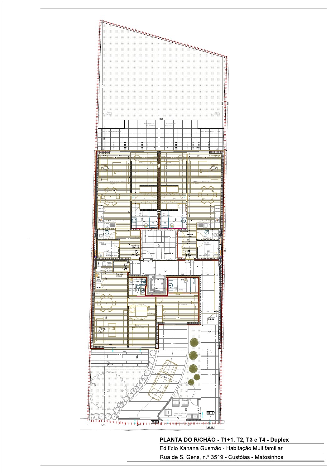 Planta Rés-do-chão — Edifício Xanana Gusmão